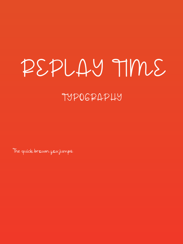 Replay Time Poster