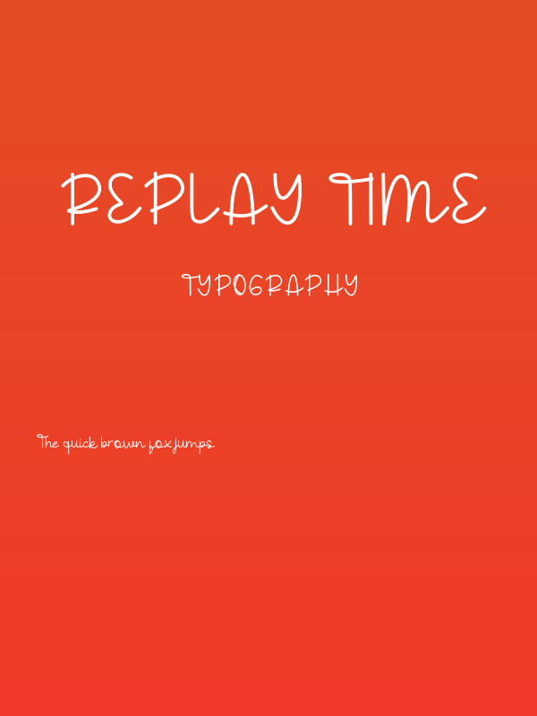 Replay Time Poster