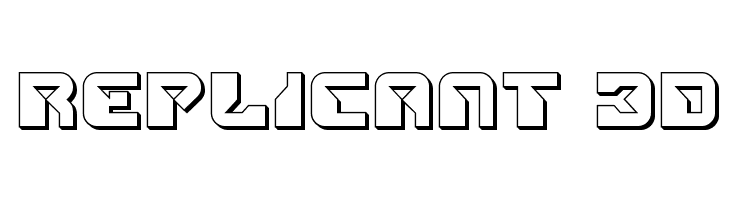 Replicant 3D  baixar fontes gratis