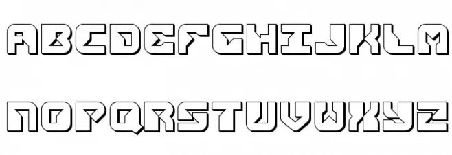 Replicant 3D Polices MAJUSCULES