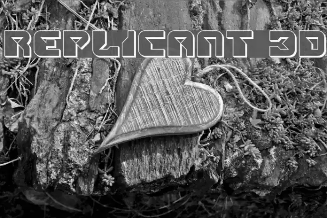 Replicant 3D Font examples