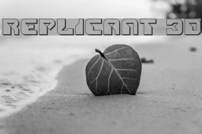 Replicant 3D Font examples
