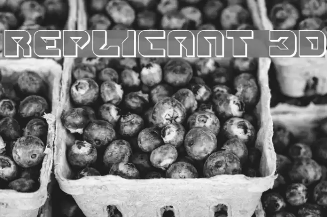 Replicant 3D Font examples