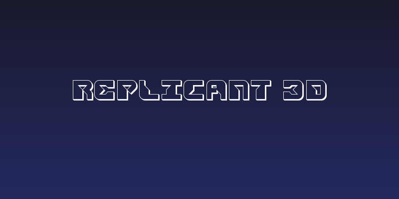 Replicant 3D Social Header
