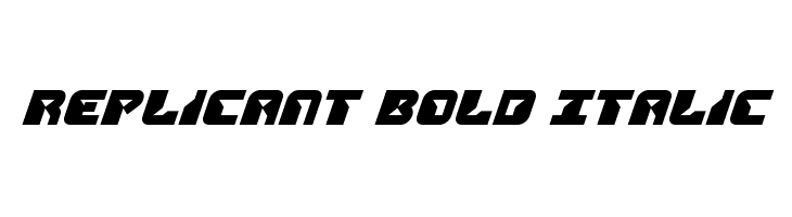 Replicant Bold Italic  नि: शुल्क फ़ॉन्ट्स डाउनलोड