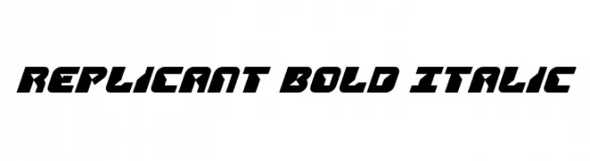 Replicant Bold Italic 