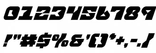 Replicant Bold Italic Font OTHER CHARS