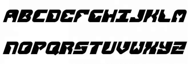 Replicant Bold Italic Font UPPERCASE