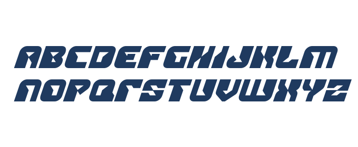 Replicant Bold Italic Lowercase