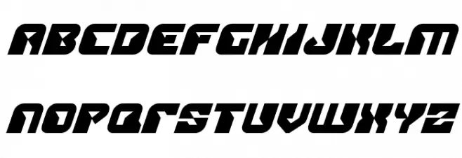 Replicant Bold Italic Caratteri MINUSCOLO