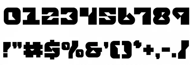 Replicant Bold Font OTHER CHARS