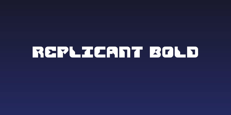 Replicant Bold Social Header
