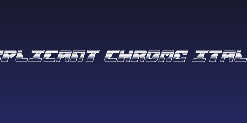 Replicant Chrome Italic Social Header