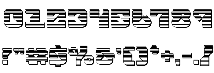 Replicant Chrome Font OTHER CHARS