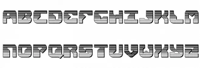 Replicant Chrome फ़ॉन्ट अपरकेस