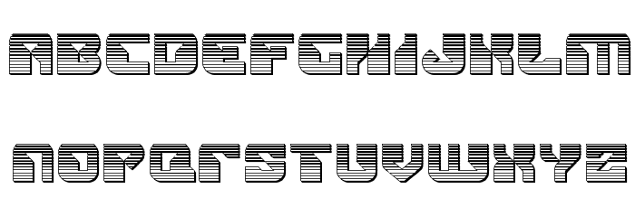 Replicant Chrome Font LOWERCASE