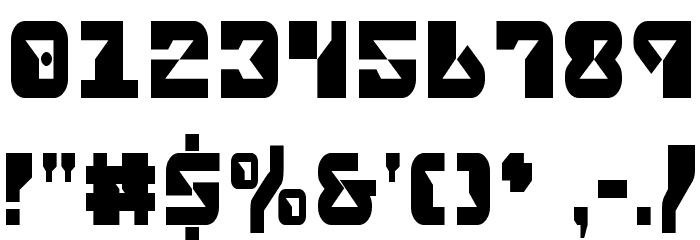 Replicant Condensed Font OTHER CHARS