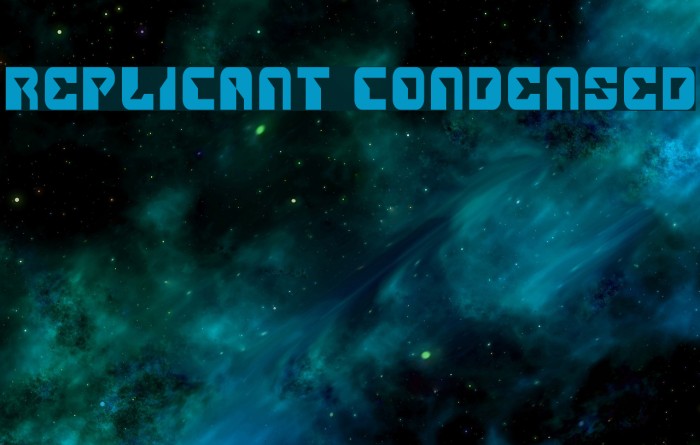 Replicant Condensed Font examples