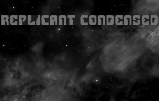 Replicant Condensed Font examples