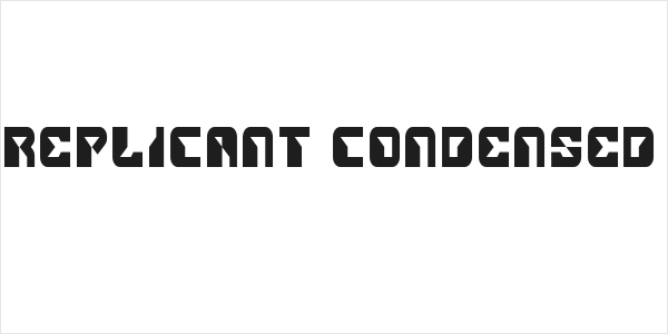 Replicant Condensed Logo