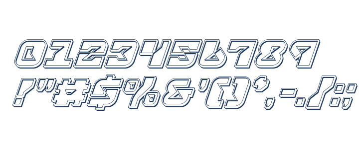 Replicant Engraved Italic Other Characters