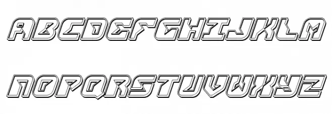 Replicant Engraved Italic Polices MAJUSCULES