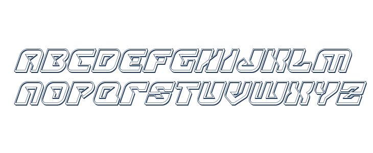 Replicant Engraved Italic Lowercase