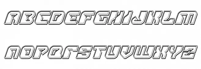 Replicant Engraved Italic フォント 小文字
