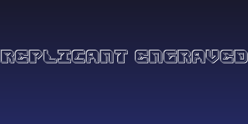 Replicant Engraved Social Header