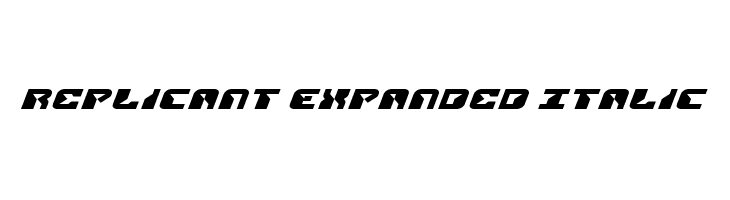 Replicant Expanded Italic  لخطوط تنزيل