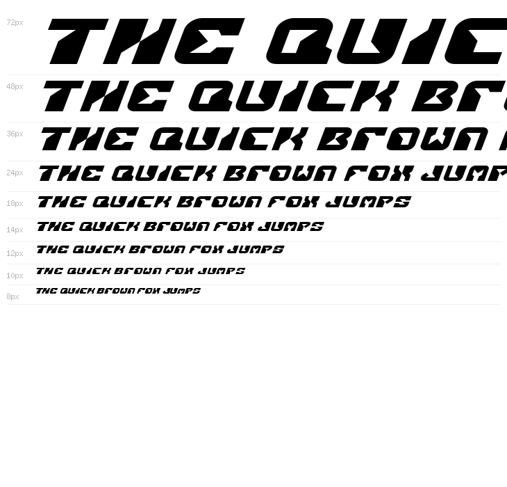 Replicant Expanded Italic Waterfall