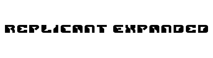 Replicant Expanded Font