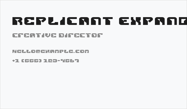 Replicant Expanded Business Card