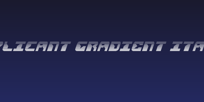 Replicant Gradient Italic Social Header