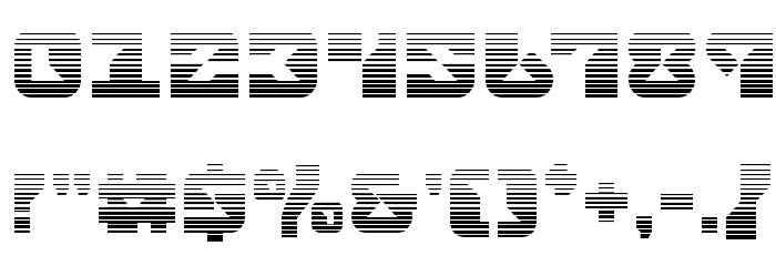 Replicant Gradient Font OTHER CHARS