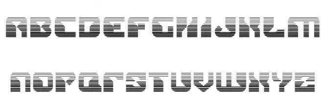 Replicant Gradient Font LOWERCASE