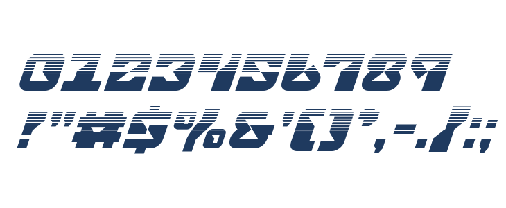 Replicant Halftone Italic Other Characters