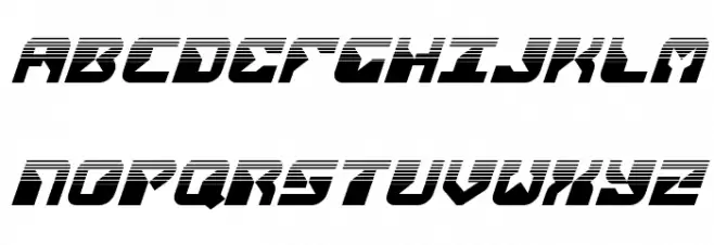 Replicant Halftone Italic Шрифта ВЕРХНИЙ