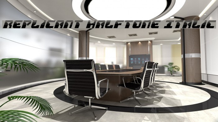 Replicant Halftone Italic Example 3