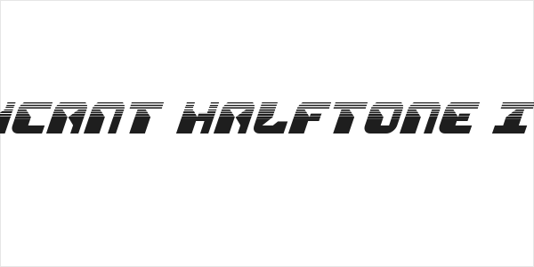 Replicant Halftone Italic Logo
