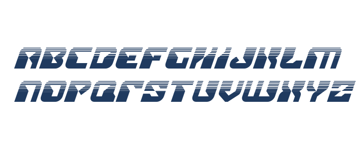 Replicant Halftone Italic Lowercase