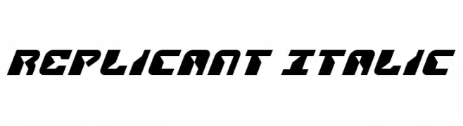 Replicant Italic  Descarca Fonturi Gratis