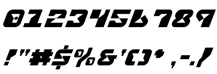 Replicant Italic Font OTHER CHARS