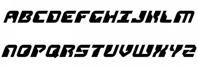 Replicant Italic Caratteri MAIUSCOLE