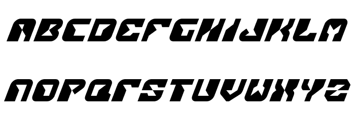 Replicant Italic Font LOWERCASE