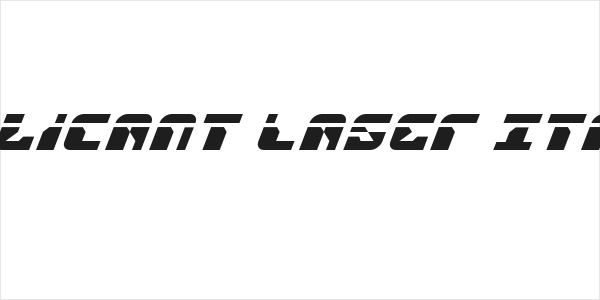 Replicant Laser Italic Logo