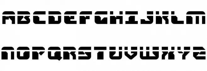 Replicant Laser Schriftart Groß