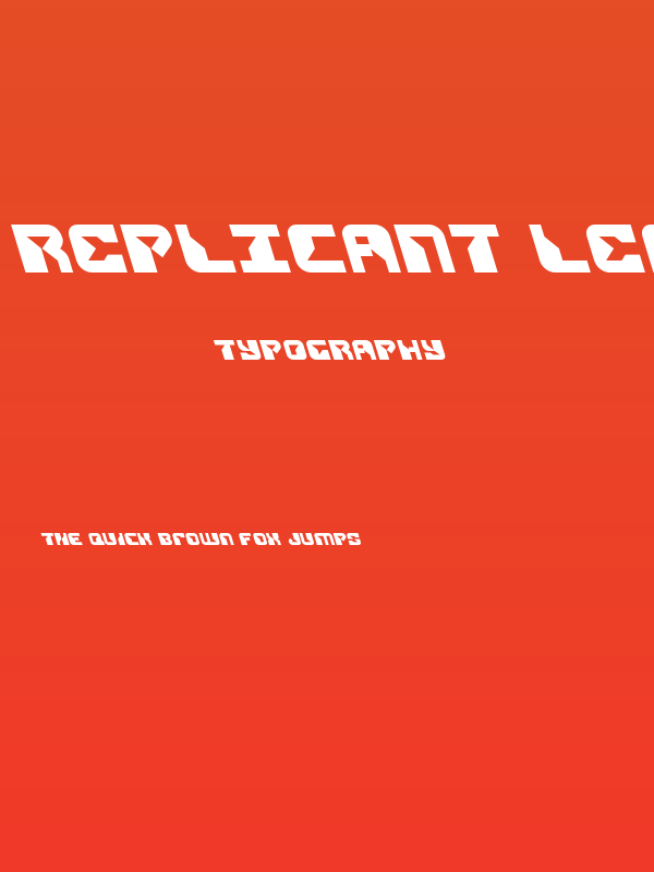 Replicant Leftalic Poster