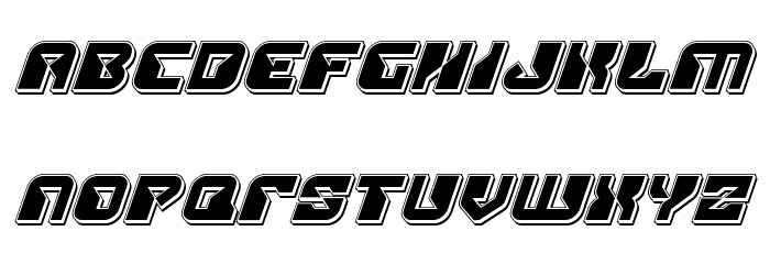 Replicant Punch Italic Font LOWERCASE