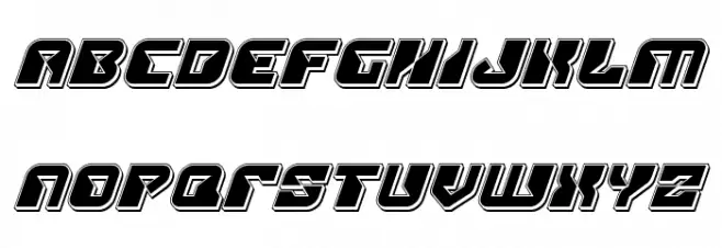 Replicant Punch Italic Font LOWERCASE